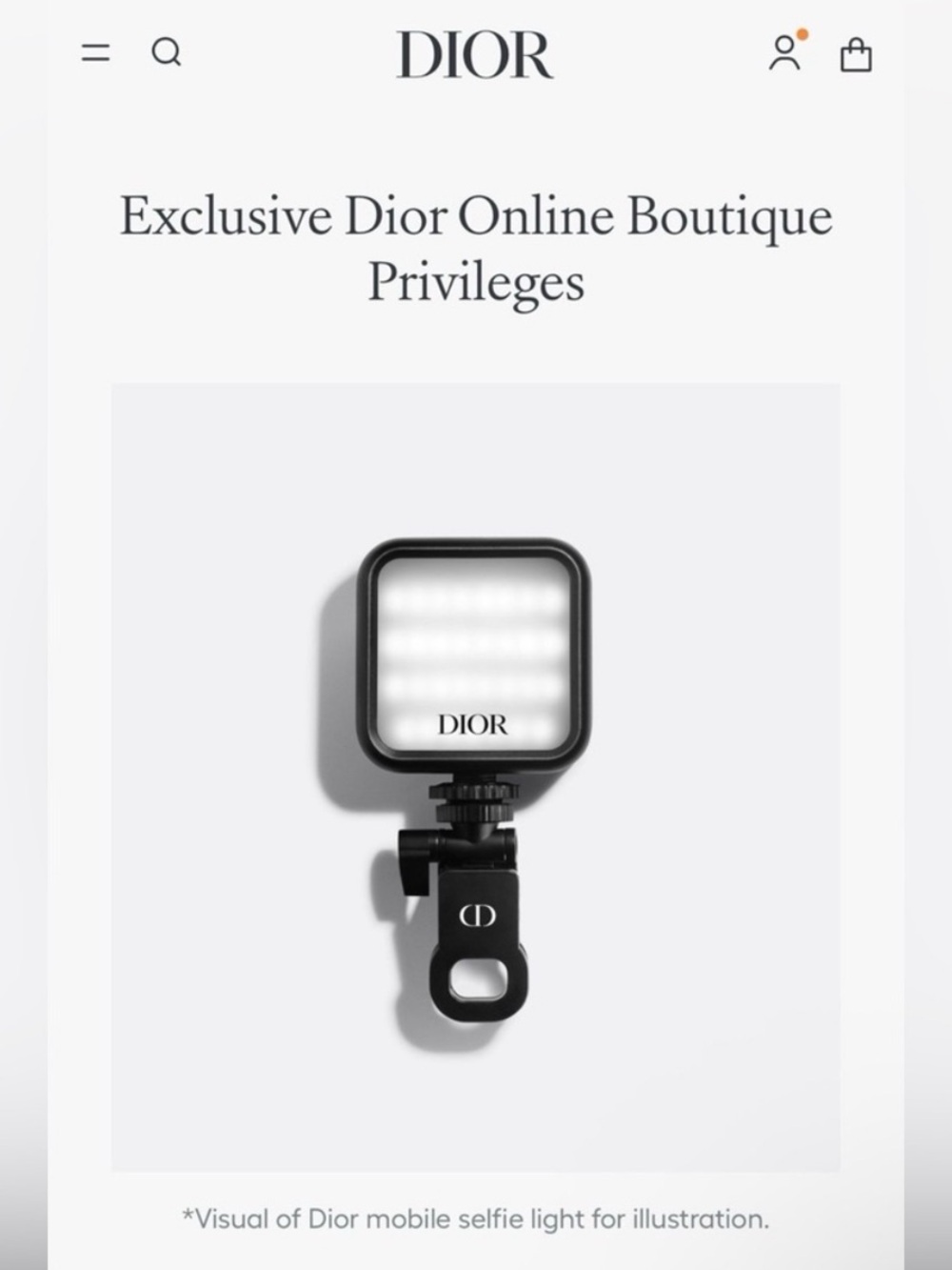 Dior Beauty Selfie Light Phone Accessory (For Photos Videos Lives etc) - Picture 6 of 9